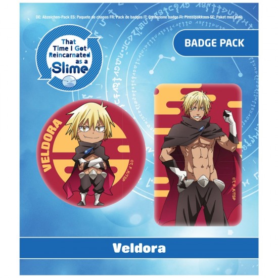 Veldora Human Form Badge Pack from That Time I Got Reincarnated as a Slime