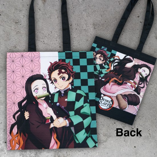 Demon Slayer Tanjiro and Nezuko Tote Bag
