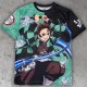 Demon Slayer All Over Printed T-shirt: Tanjiro Kamado (Unisex)