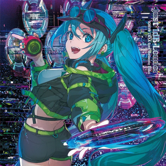 IOSYS TRAX Just 1dB Louder feat. Hatsune Miku 12-inch black vinyl EP cover